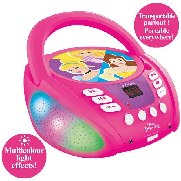 Lexibook - Disney Princess - Bluetooth CD Player (RCD109DP) 1