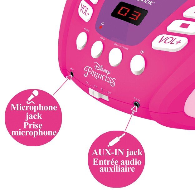 Lexibook - Disney Princess - Bluetooth CD Player (RCD109DP) 2