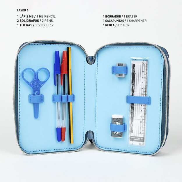 Cerda - Pencil Case With Accessories - Sonic Prime (2700001152) 1