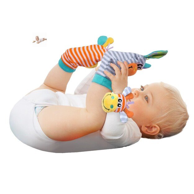 Playgro - Wrist Rattle and Foot Fingers  (10188406) 1