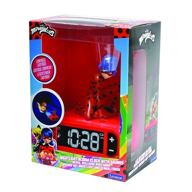 Lexibook - Miraculous Light Character Radio Alarm Clock (RL800MI) 3