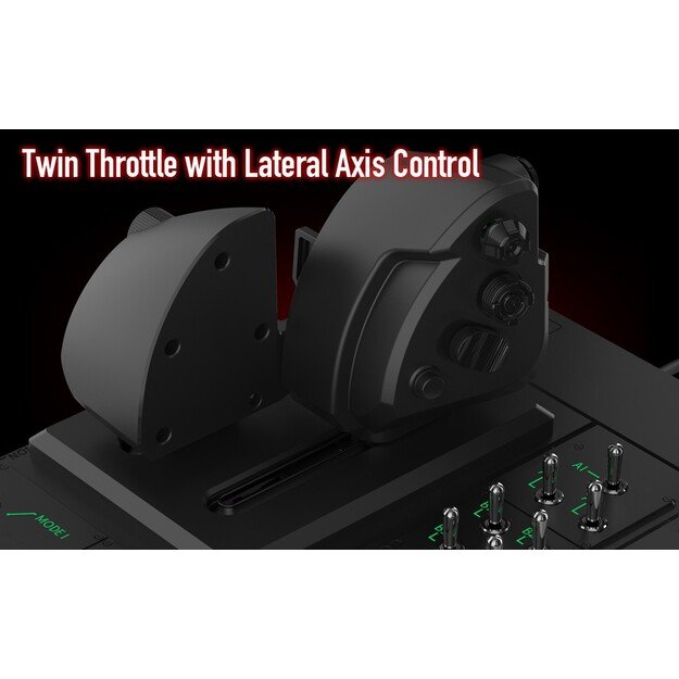 HORI - HORI HOTAS Flight Control System & Mount for PC (Windows 11/10) High-End Flight Stick & Throttle for PC Flight Sims 1