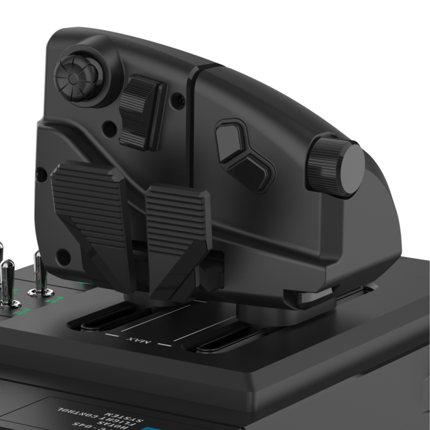 HORI - HORI HOTAS Flight Control System & Mount for PC (Windows 11/10) High-End Flight Stick & Throttle for PC Flight Sims 16