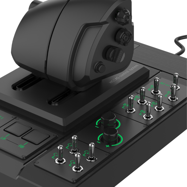 HORI - HORI HOTAS Flight Control System & Mount for PC (Windows 11/10) High-End Flight Stick & Throttle for PC Flight Sims 5