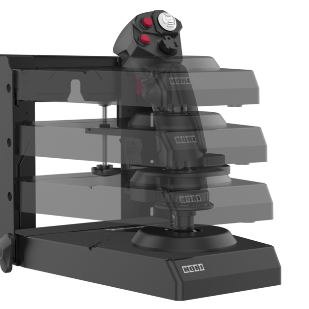 HORI - HORI HOTAS Flight Control System & Mount for PC (Windows 11/10) High-End Flight Stick & Throttle for PC Flight Sims 3