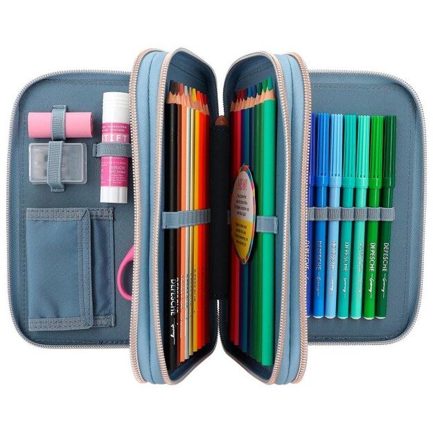 TOPModel Triple Pencil Case with Application CITY GIRLS ( 0412561 ) 2