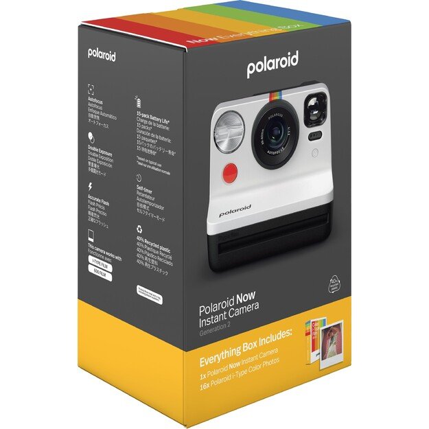 Polaroid Now Gen 2 Camera E-box -  White & Black 2