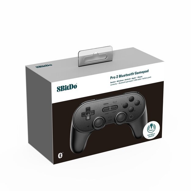 8BitDo PRO 2 Gamepad Hall Ed/Black 1