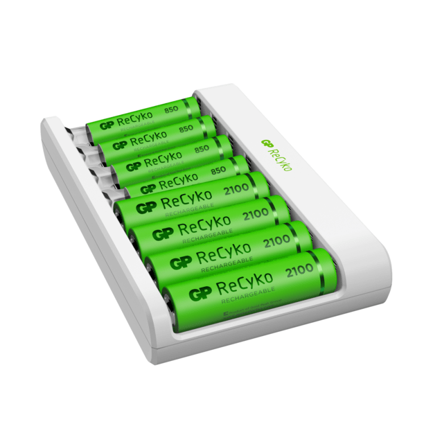 GP - ReCyko Battery Charger USB E811 incl. 4x AA 2100 mAh + 4 x AAA 850 mAh Batteries 3
