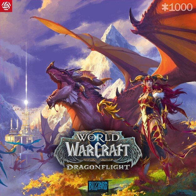 GAMING PUZZLE: WORLD OF WARCRAFT DRAGONFLIGHT ALEXSTRASZA PUZZLES - 1000 2