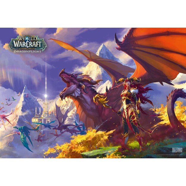 GAMING PUZZLE: WORLD OF WARCRAFT DRAGONFLIGHT ALEXSTRASZA PUZZLES - 1000 1