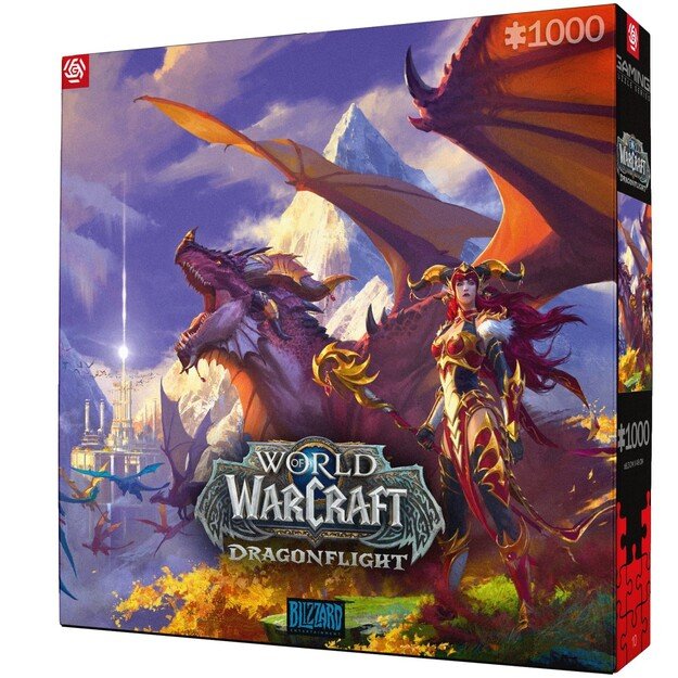 GAMING PUZZLE: WORLD OF WARCRAFT DRAGONFLIGHT ALEXSTRASZA PUZZLES - 1000 10