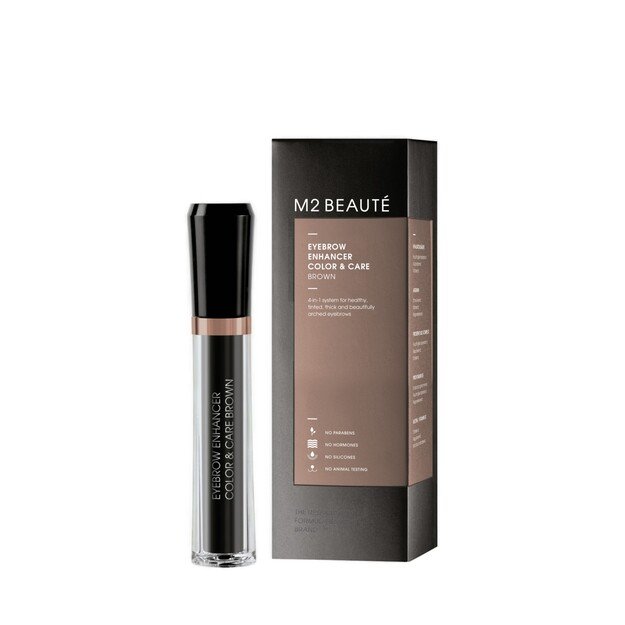M2 Beauté - Color & Care Eyebrow Enhancer - Brown - 6 ml 1