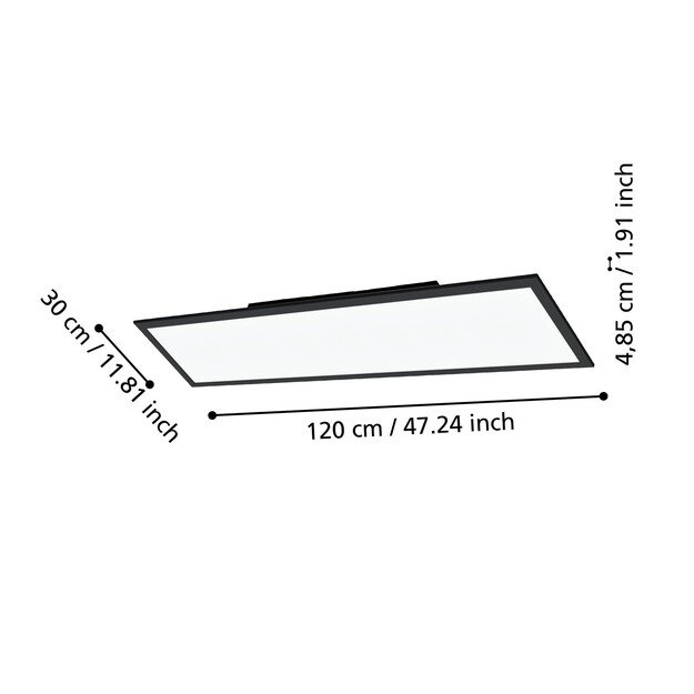 EGLO - Salobrena-Z panel black 120x30 - TW - Zigbee, Bluetooth 1