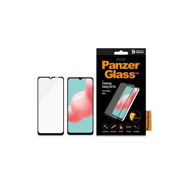 PanzerGlass - Samsung Galaxy A32 5G Case Friendly, Black 5