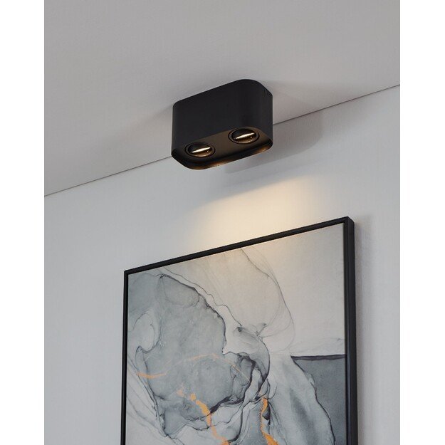 EGLO - Caminales-Z ceiling lamp black 12.5x24 - RGB + TW - Zigbee, Bluetooth 3