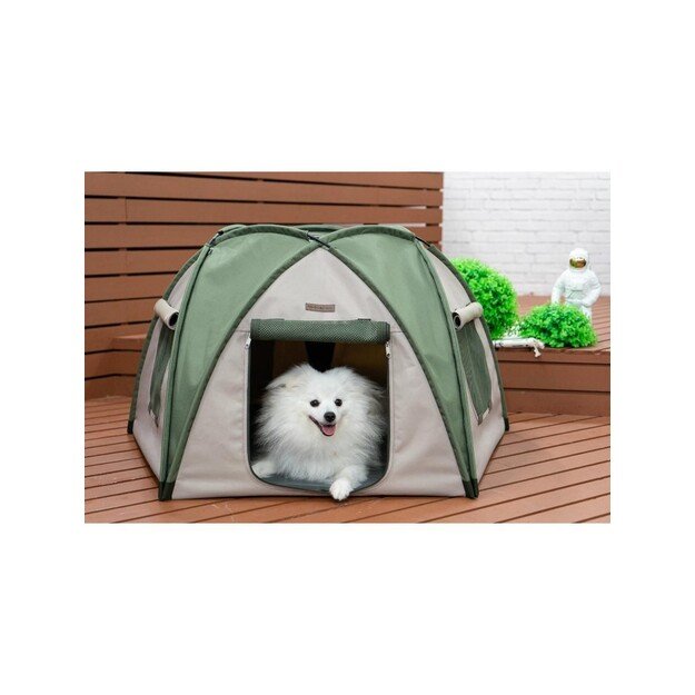 Nordic Paws - Ludvig pet tent, green/grey 100 x 100 x 53 cm - (7000241012575) 3