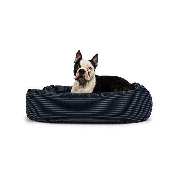 Fossflakes - PetBed Small 50x70 Navy Pinstripe - (PET-BED-050-070-103) 2