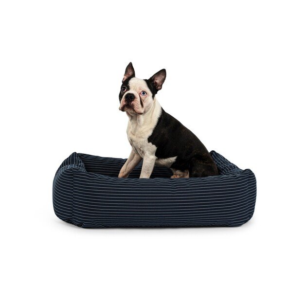 Fossflakes - PetBed Small 50x70 Navy Pinstripe - (PET-BED-050-070-103) 9