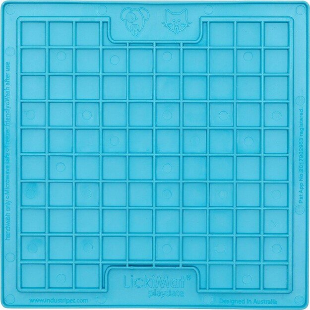 LICKI MAT - Dog Bowl Playdate Light Blue 20X20Cm - (645.5334) 1