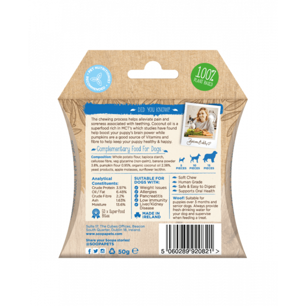 SOOPA - Puppy Bites Banana & Pumpkin 50g - (SO920821) 1