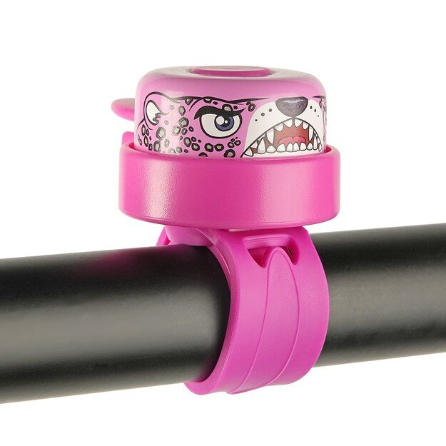 Crazy Safety - Pink Leopard Bicycle Bell for Kids - Unisize 4