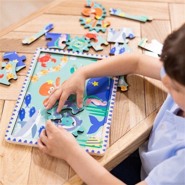 Melissa and Doug - Underwater Wooden Gear Puzzle - (31003) 1