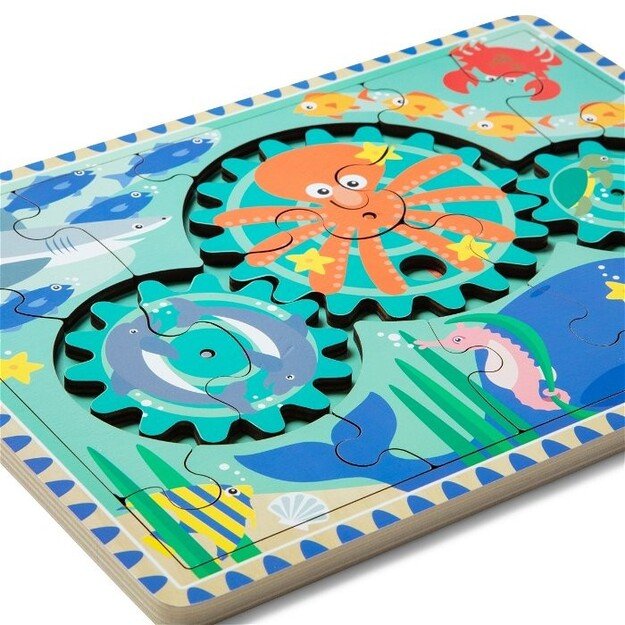 Melissa and Doug - Underwater Wooden Gear Puzzle - (31003) 6