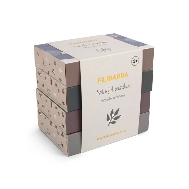 Filibabba - Set of 4 puzzles - Wonderful Winter - (FI-03311) 3