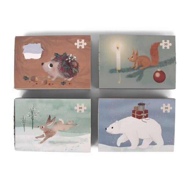 Filibabba - Set of 4 puzzles - Wonderful Winter - (FI-03311) 6