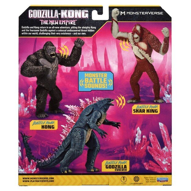 MonsterVerse - Godzilla x Kong Deluxe Battle Roar Godzilla 17,5cm (271-35506) 3