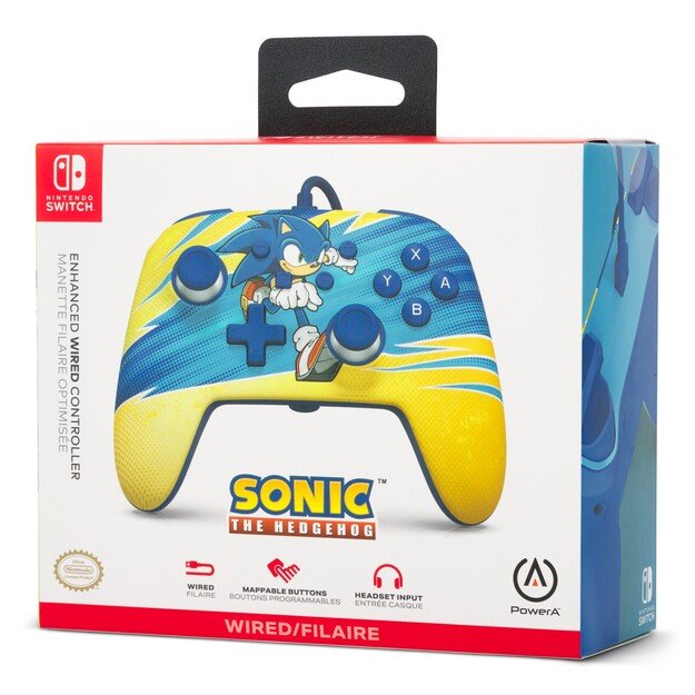 PowerA Enhanced Wired Controller for Nintendo Switch - Sonic Boost 10