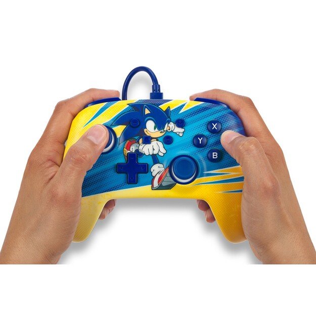 PowerA Enhanced Wired Controller for Nintendo Switch - Sonic Boost 6