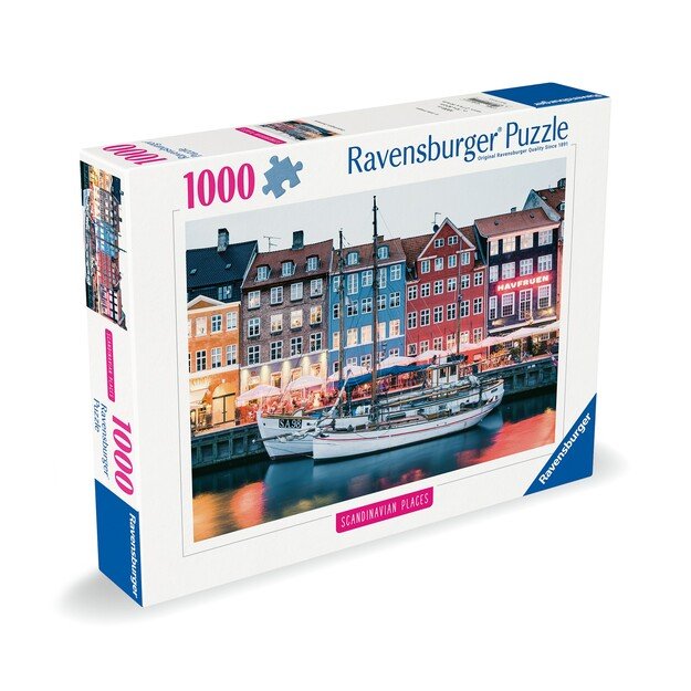 Ravensburger - Puzzle Scandinavian Copenhagen Denmark 1000p (12000111) 1