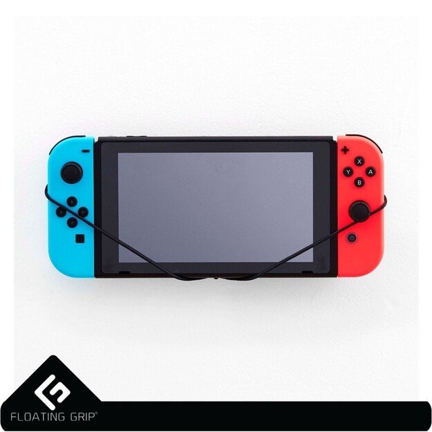 Nintendo Switch Console wall mount by FLOATING GRIP®, Black 2