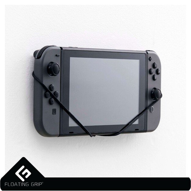 Nintendo Switch Console wall mount by FLOATING GRIP®, Black 3