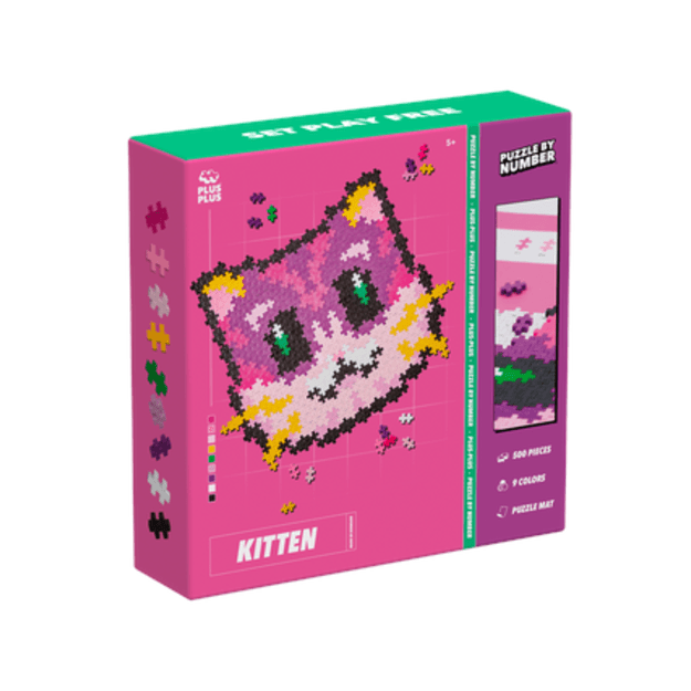 Plus-Plus Puzzle By Number Kitten 500pcs (3960) 1