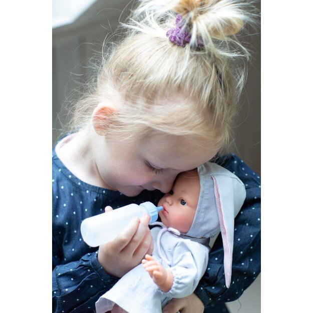 Asi - Koke doll in gray dress with a hood with rabbit ears 2