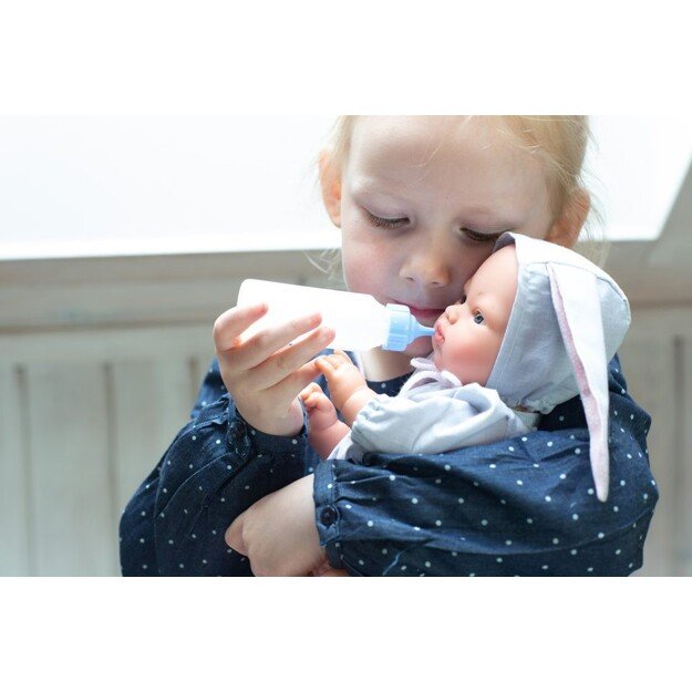 Asi - Koke doll in gray dress with a hood with rabbit ears 3