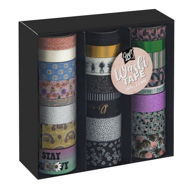 Craft ID - Washi tape 24 pcs Assorted (CR0411/22GE) 4