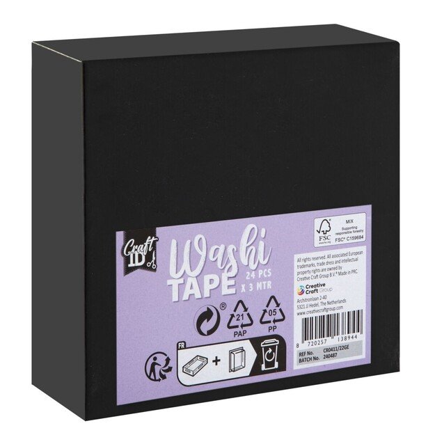 Craft ID - Washi tape 24 pcs Assorted (CR0411/22GE) 5