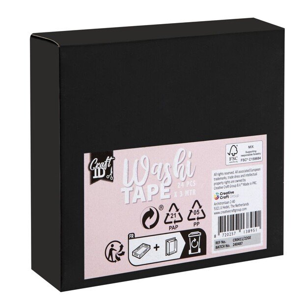 Craft ID - Washi tape 24 pcs Assorted (CR0411/22GE) 7