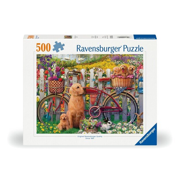 Ravensburger - Puzzle Cute Dogs In The Garden 500p (12000209) 1