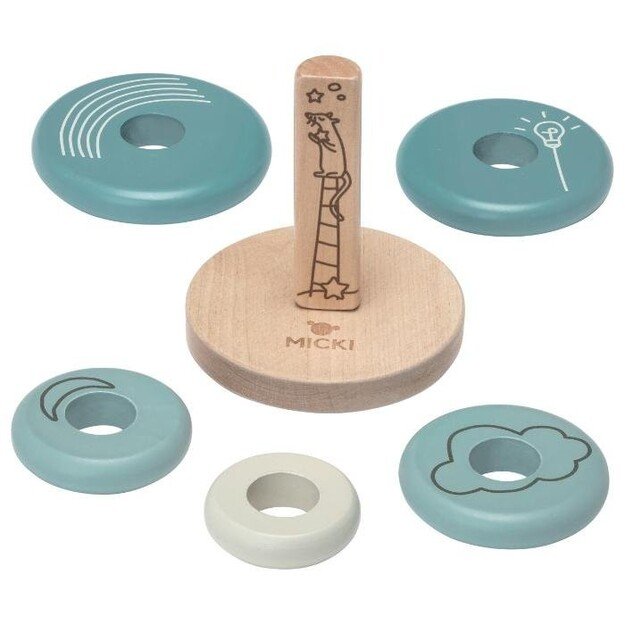 Micki - Ring Pyramid Blue (18010) 1