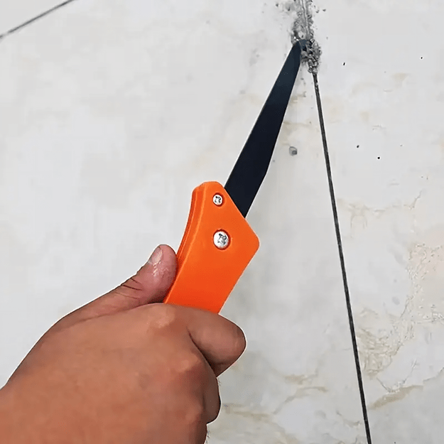 Kabliukinis gremžtukas skiediniui šalinti Silikoninės plytelių siūlės 21 cm 4
