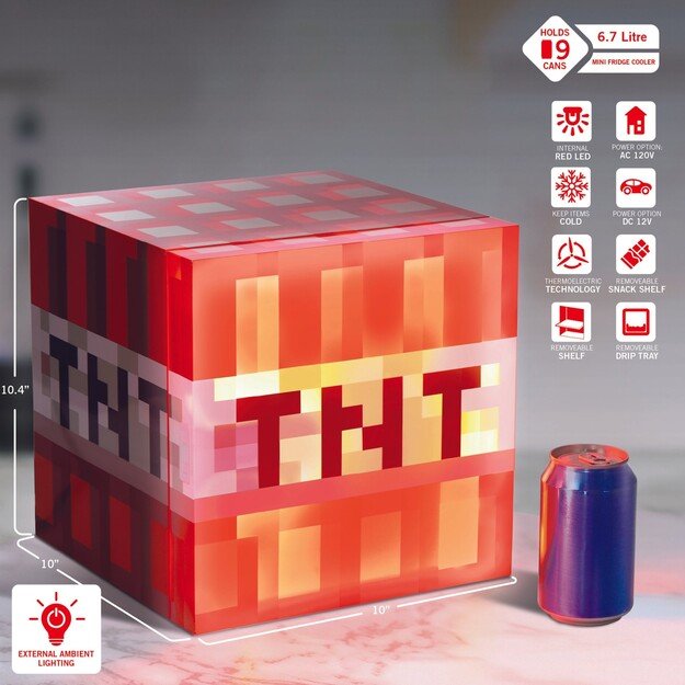MINECRAFT TNT BLOCK - MINI COOLER 6.7L 1