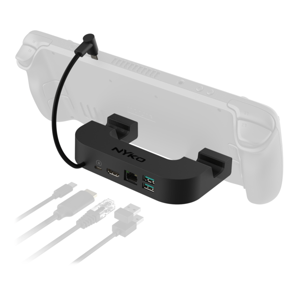 Nyko Steam Deck Power Dock 7-In-1 Usb-C Docking Station 5