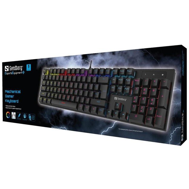 Sandberg - Mechanical Gamer Keyboard GERMAN 3