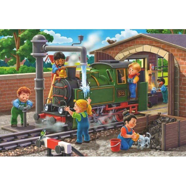 Ravensburger - Airplane & Train Repairs 2x24p - (12004044) 1
