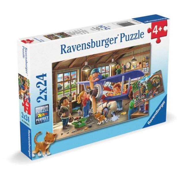 Ravensburger - Airplane & Train Repairs 2x24p - (12004044) 2